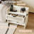 Rattan Nightstand, Bedside Table, Boho Night Stand with Type-c Charging Station, 1 Storage Drawer-1594482203