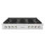 ZLINE 48 in. Paramount Gas Rangetop with 8 Burner DuoPro Cooktop in Black Stainless Steel-384106956