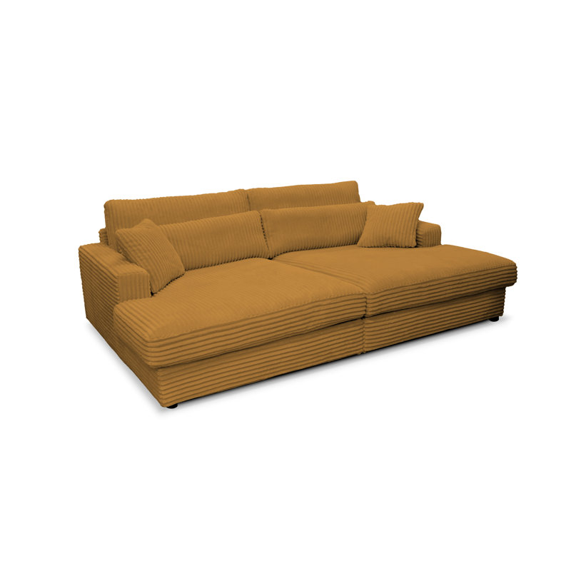 Rishabh Sleeper Sofa, Yellow