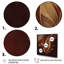 «Terra Cotta Chocolate Leaves IV», reproduction sur toile-2112014214-2112014217