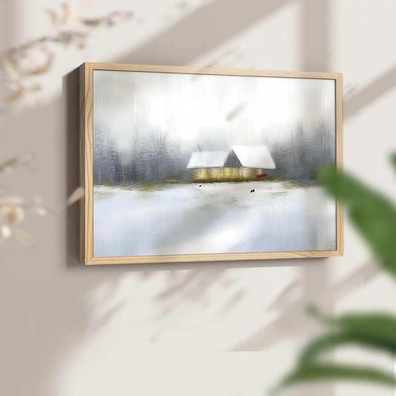 Chirstmas Art-CCXIV -Framed Print - Restickable, Naturel, H 11 po x l 14 po