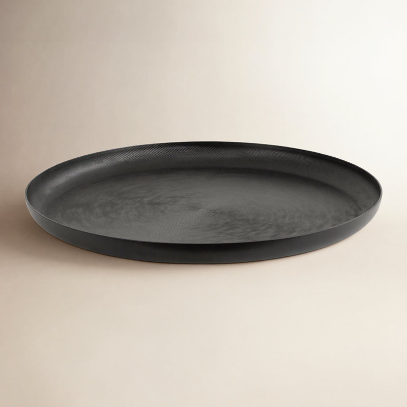 Hensley Aluminum Tray, Black, 1.5" H x 16.25" W x 16.25" D