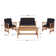 Calhoun Acacia 4 - Person Patio Conversation Sets with Cushions