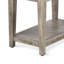 Table d'appoint Camie Chair, plateau de 25 pouces, bois massif gris