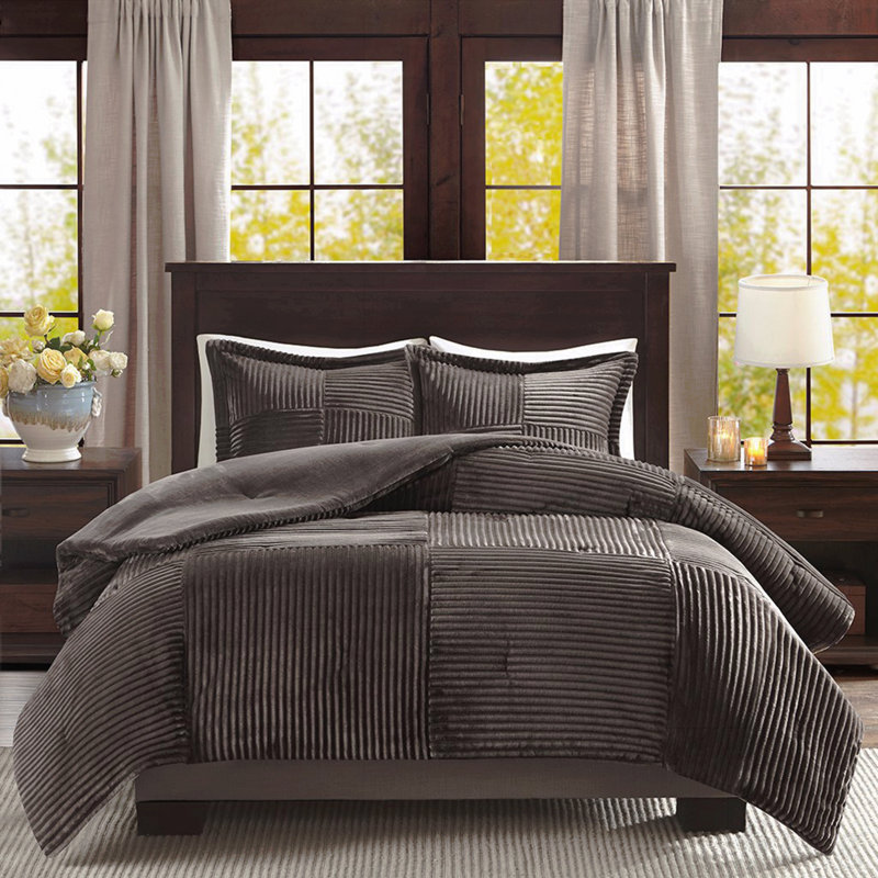 Full/Queen Plush Down Alternative Comforter Set, Full / Double Comforter + 2 Shams