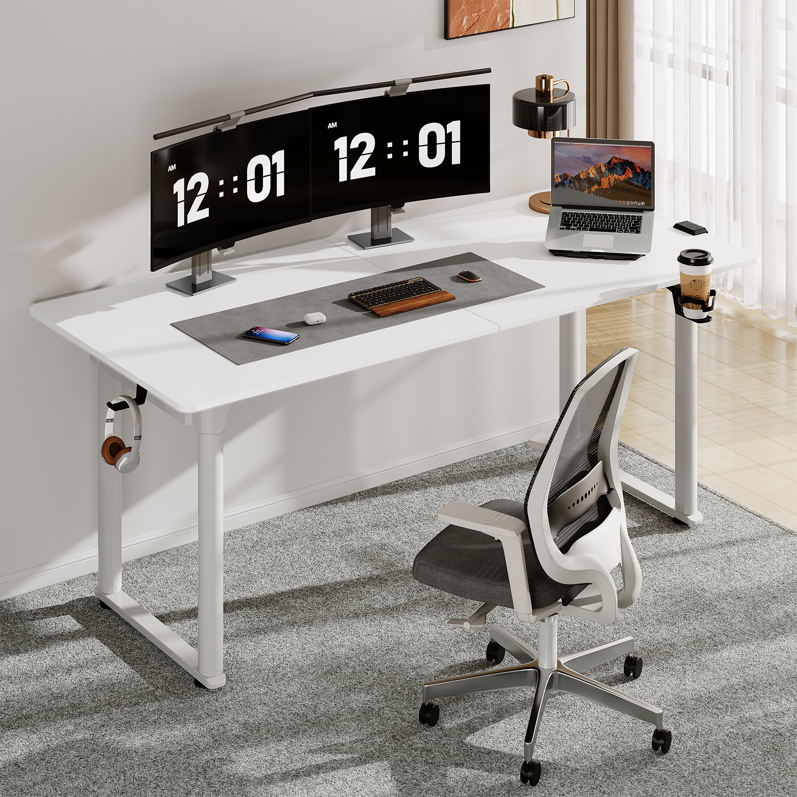 Inbox Zero Mitza Height Adjustable Rectangle Standing Desk Wayfair