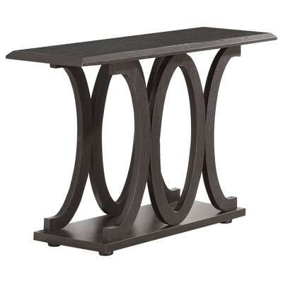 Cappuccino Engineered Wood Entryway Console Table