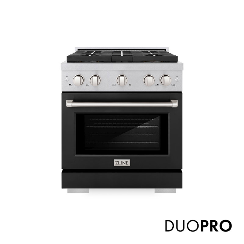 ZLINE Autograph 36" Paramount Dual Fuel Range w/ 6 Burners & Champagne Bronze Accents (SDRZ-36-CB), 4.2 cu ft, 4 burners