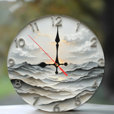 Mountain Scenery Clock