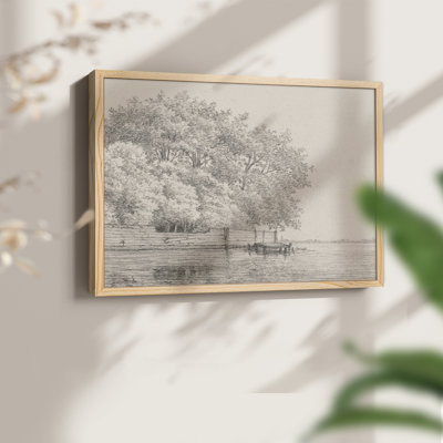 Vintage Sketch Work-LXXVII -Framed Print - Restickable