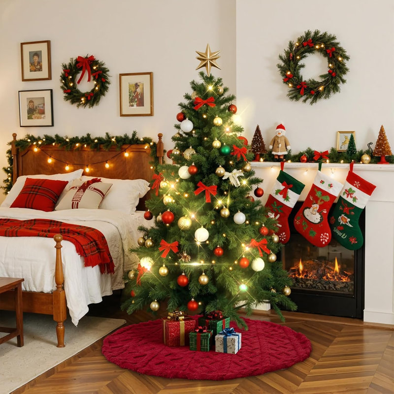 16 " Geometric Quilted Tree Skirt