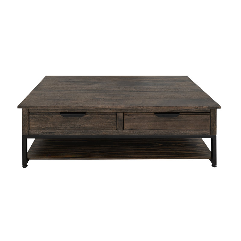 Table basse 4 tiroirs, 1 tablette