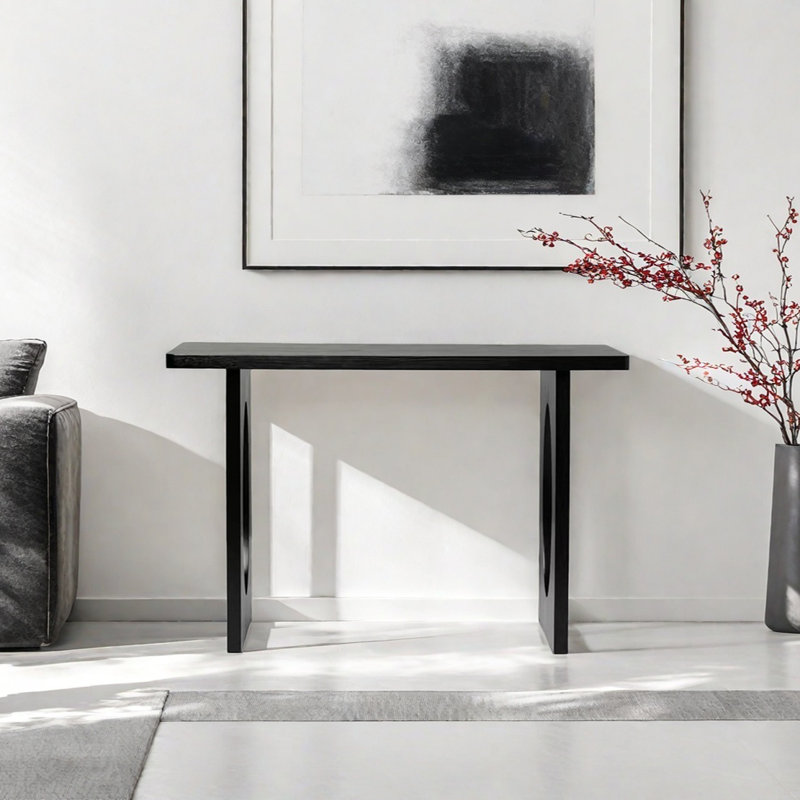 Retro Minimalist Console Table, 33.46" H x 43.31" W x 12.99" D