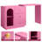 Yokota Extendable Makeup Vanity Table with 3 Drawers and Acrylic Door-1995078838
