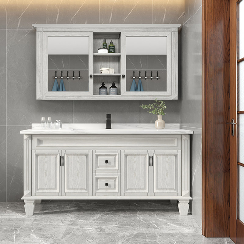 Meuble-lavabo de style rétro American Village, H 33,5 po x l 63 po x P 22 po