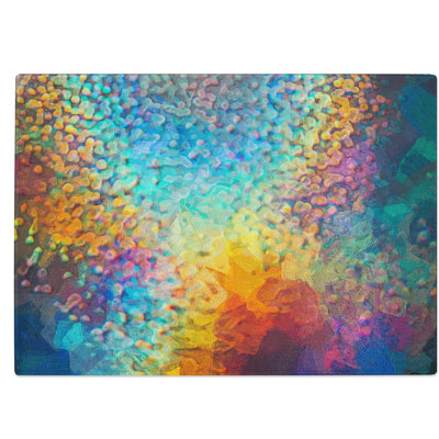 Glass Mood of The Rainbow in Abstract Chopping Board