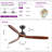 Farmhouse 52" 3 Blades LED Ceiling Fan With Lights-1186112767