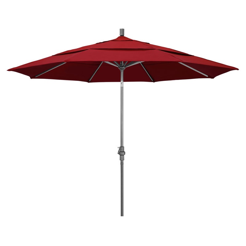 Parasol de marché Broadmeade octogonal Sunbrella, Rouge - oléfine