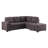 Katie 87.75" Sleeper Sectional Sofa With Storage Ottoman
