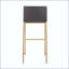 Tabouret de bar contemporain en acier doré - ensemble de 2-169025176