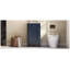 Meuble-lavabo autoportant de 18 po avec lavabo en céramique de style moderne français