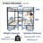 Full Size Metal Loft Bed with Transformable Table Set &amp; Storage Drawers - Convertible Bunk Bed-79357349
