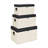 Ellaran Set of 3 Black Shagreen and Cream Wicker Pattern Trunks