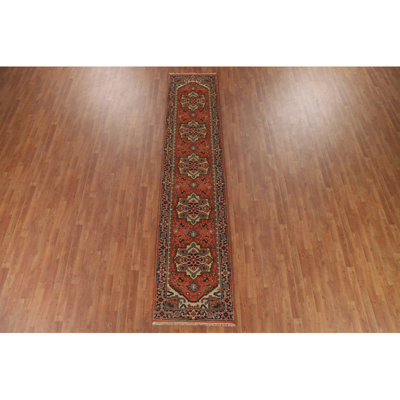 Tapis de couloir géométrique traditionnel 3 x 12