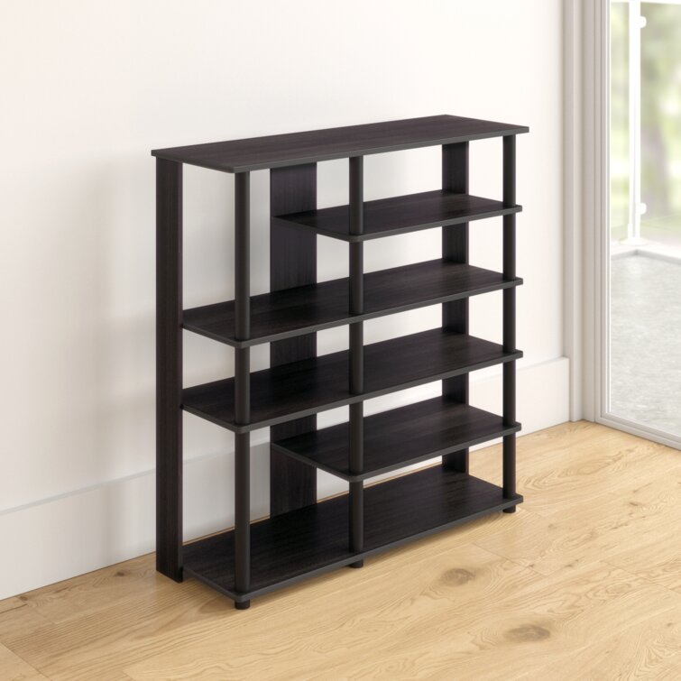 Mainstays 4 Tier 24 Pair Shoe Rack Storage Organizer, Rich Black