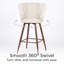 Tabouret pivotant de 26 po avec repose-pieds Culloden-27165093