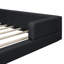 Grand lit plateforme tapissier avec 2 lampes de lecture-199005028