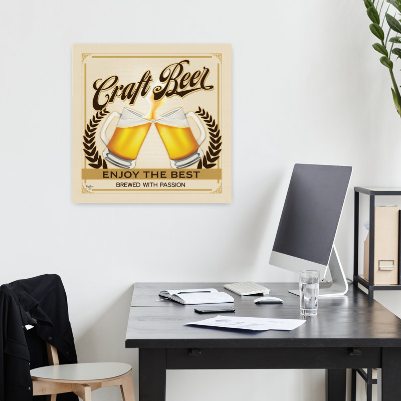 Craft Beer Enjoy The Contemporary Art, H 18 po x l 18 po