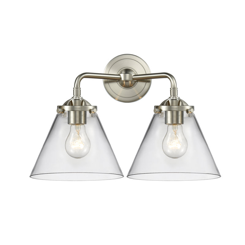 Aislinn 2 - Light Dimmable Vanity Light, LED , Clear, Brushed Satin Nickel