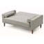 Causeuse contemporaine grise pour deux-436465200