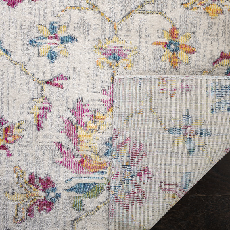 Tabinowski 100 Performance Floral Rug, Rectangle 5'1" x 7'6"