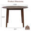 Table de salle à manger extensible ronde pour 2 à 4 personnes, table de salle à manger pliante en bois avec taille réglable, conception peu encombrante pour les petits appartements et les salles à manger - Brun-2078147466