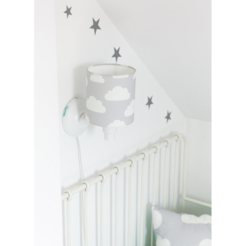 Elspeth Wood Armed Sconce, Grey