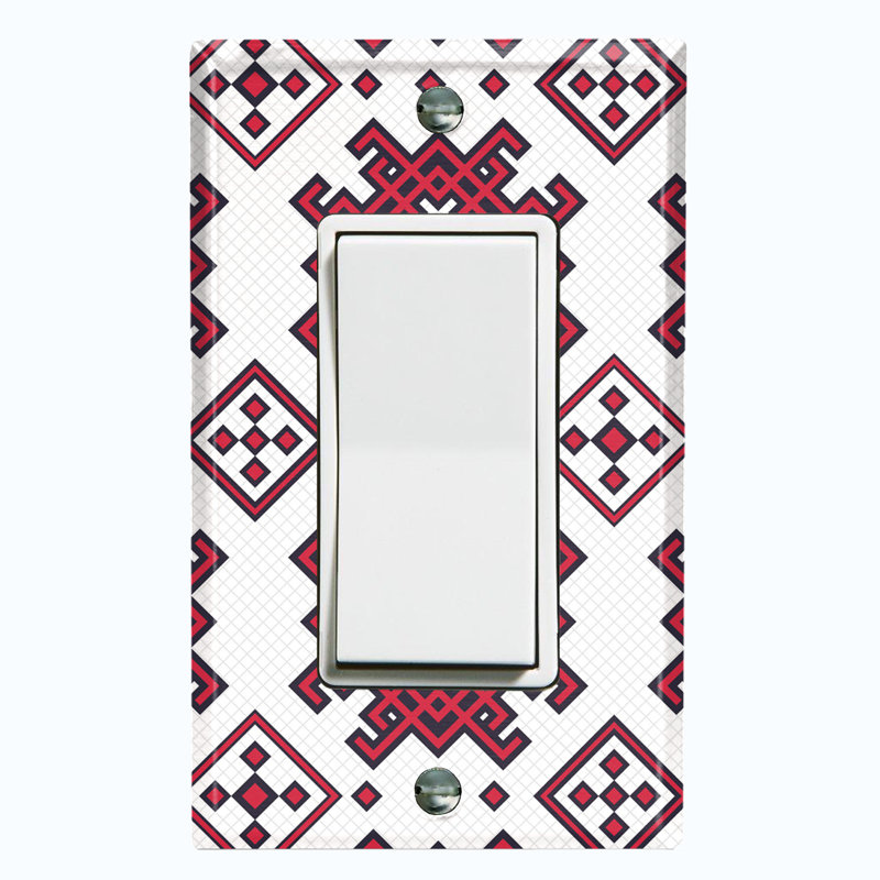Patterned 1 - Gang Standard Wall Plate
