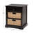 Abdelrauof Wood 2 Seagrass Basket and 1 Drawer Storage Unit-1100881891