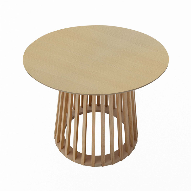 Table basse ronde, Chêne