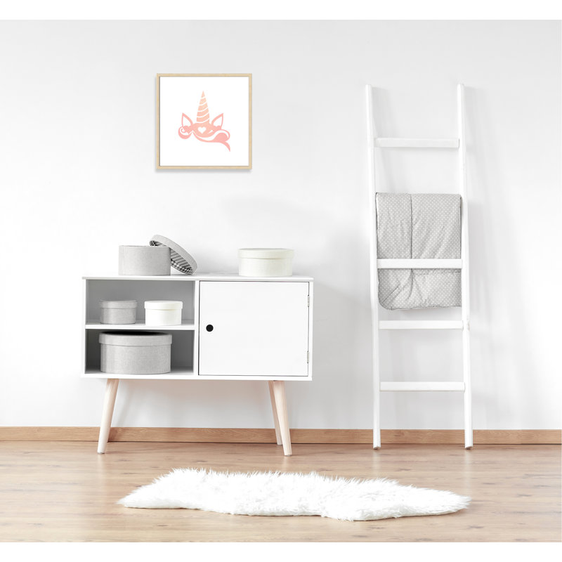 Adhésif décoratif «Be the Unicorn 1» Be a Unicorn, 22.5" H x 22.5" W x 1.18" D, Cadre boîte beige