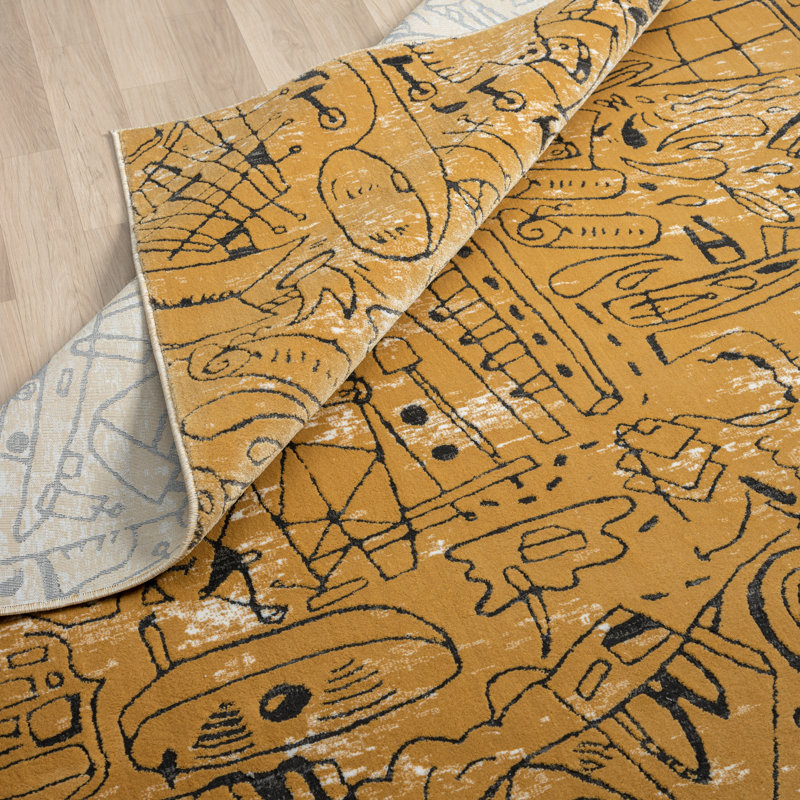 Detisha Indoor Rug, Rectangle 5'3" x 7'6"