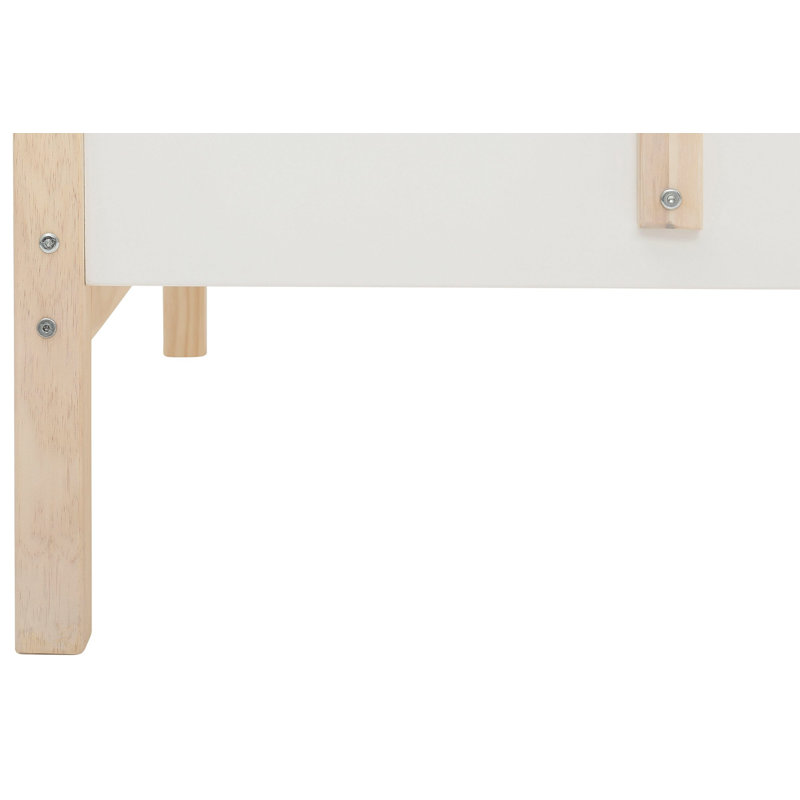 Reynold European Single (90 X 200 Cm) Bunk Bed, White