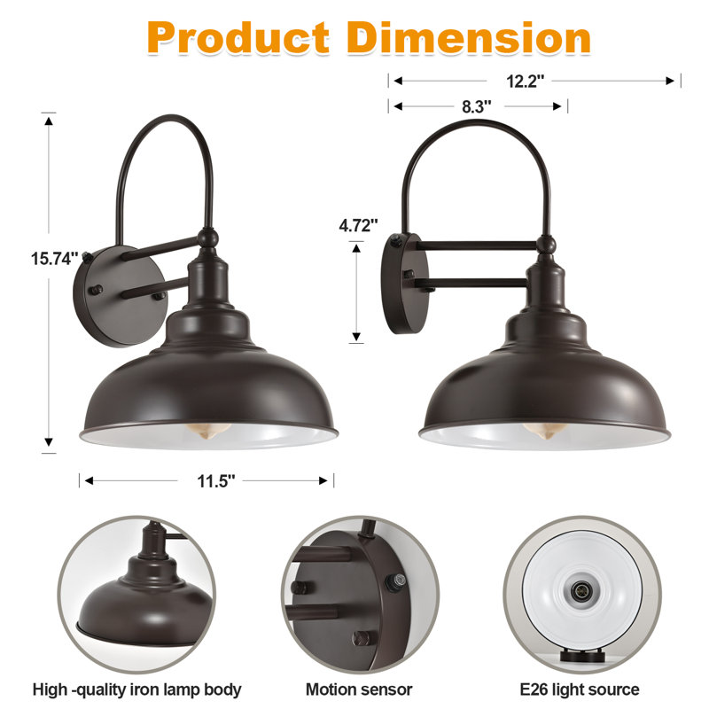 Anaia Iron Wall Light, Satin/White