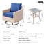 Chaise longue d'extérieur pivotante en osier Daimyan-1460161755