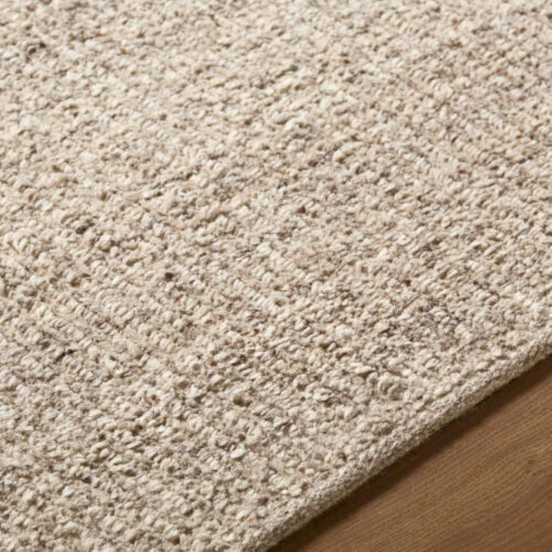 Bern Handmade Area Rug, Taupe/Stone Gray/Ivory, Rectangle 2' x 3'