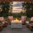 MGO Outdoor Square Fire Pit With Steel Burner,Lightweight 24.02-Inch Propane Fire Pit Table With Adjustable Flame, 40,000 BTU, Lava Rocks, And Rain Cover For Patio,Backyard, And Poolside-95536834
