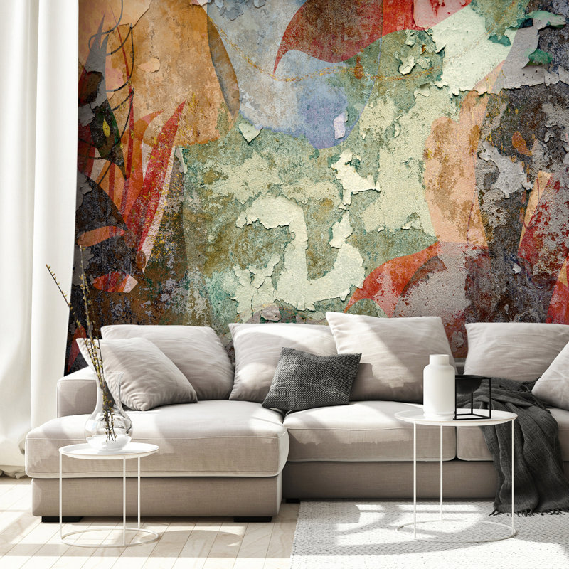 Murale pelez et collez - Zendra, L 82,7 po x l 115,7 po
