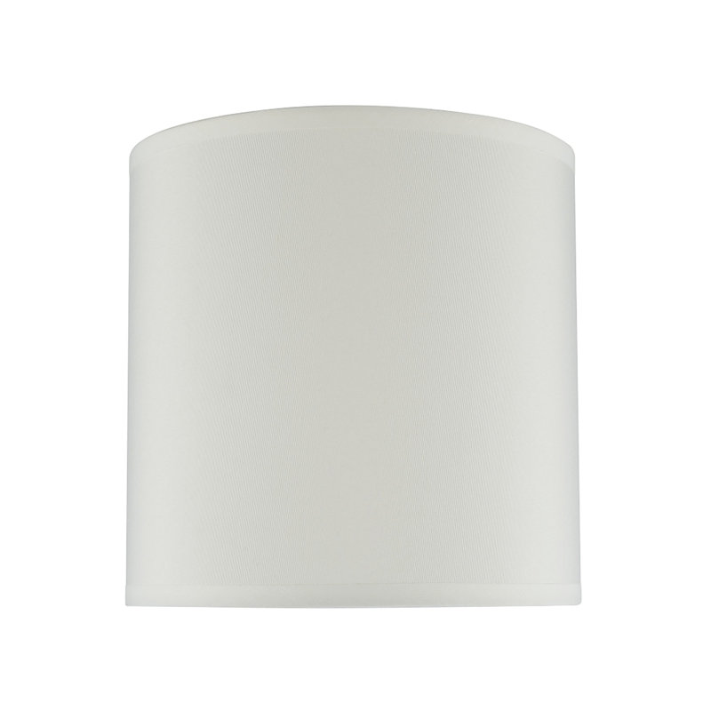 Abat-jour tambour en tissu jacquard 8 "(araignée) crème beurre