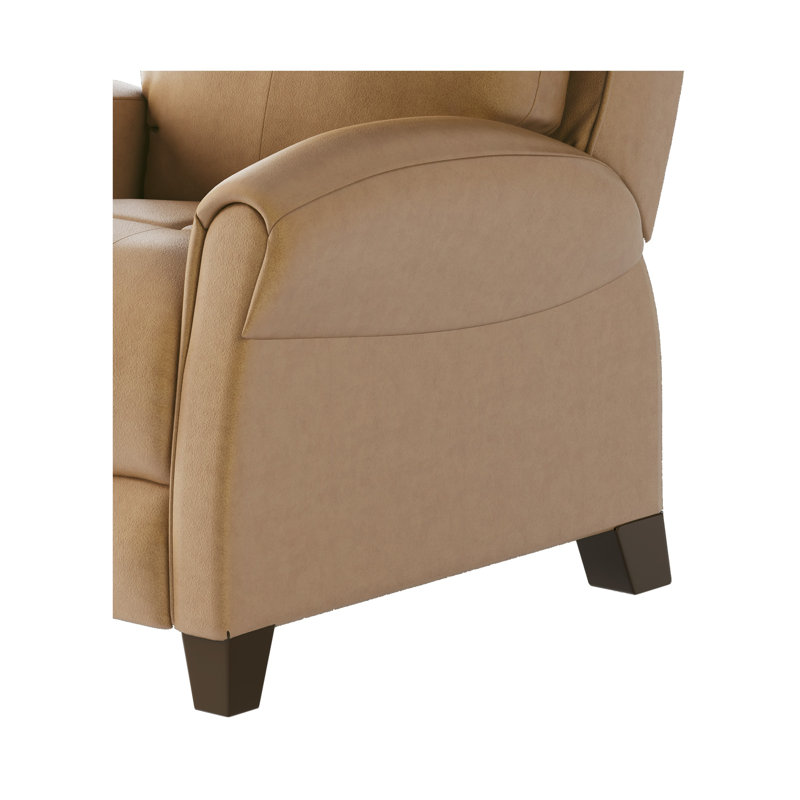 Fauteuil inclinable en cuir saturn avec appui-tête Saturn, Brun